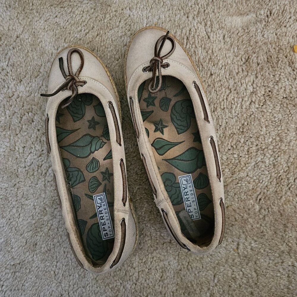 Sperry Beige top-sider shoes